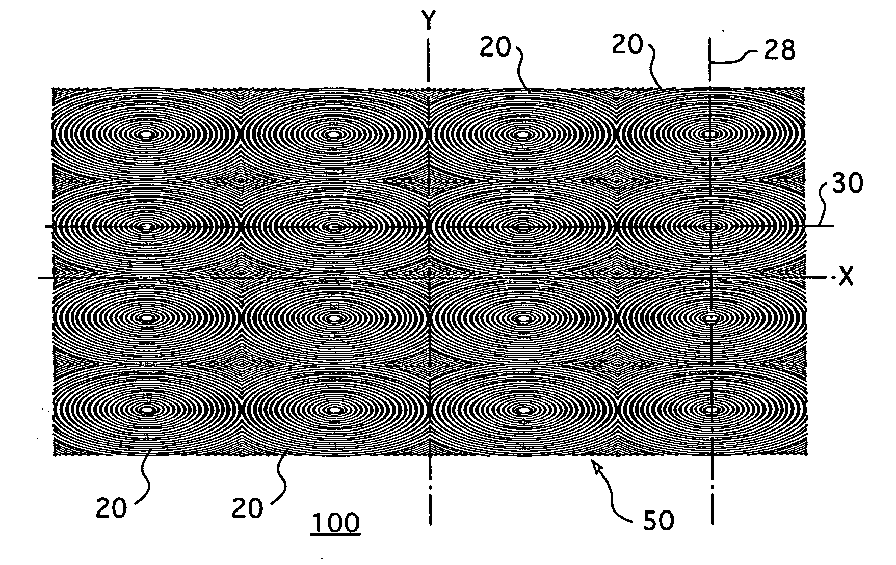 Diffraction-based optical grating structure and method of creating the same