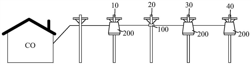 Optical cable connection box and adapter