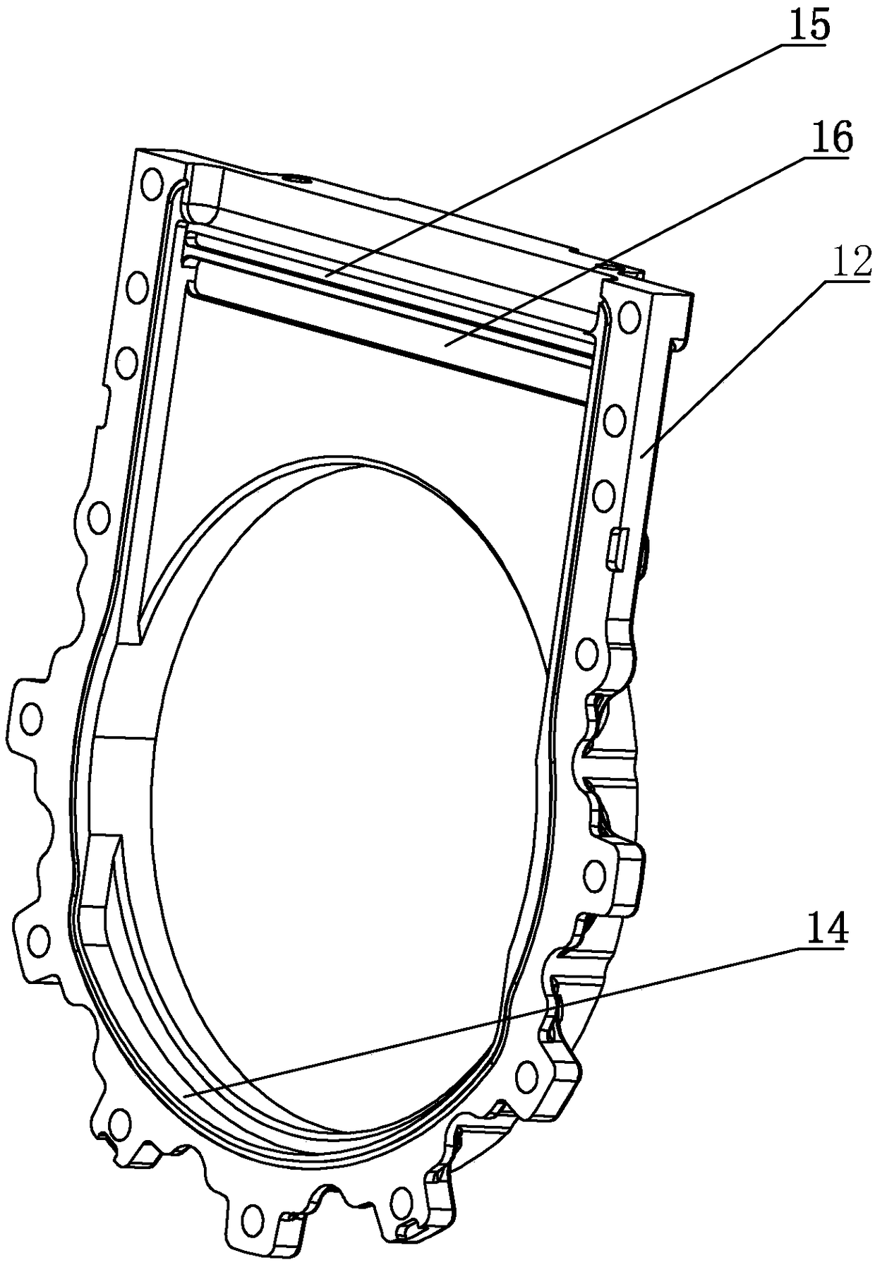 Sluice valve and manufacturing process of valve body lining part