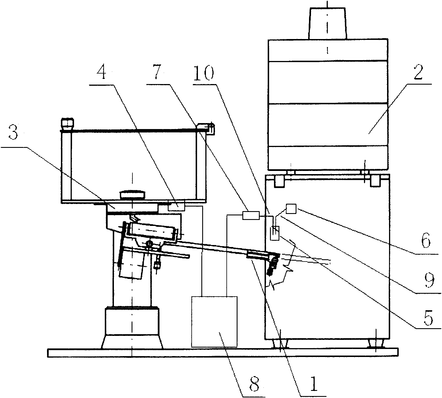 Flow control device for steel ball flaw detection