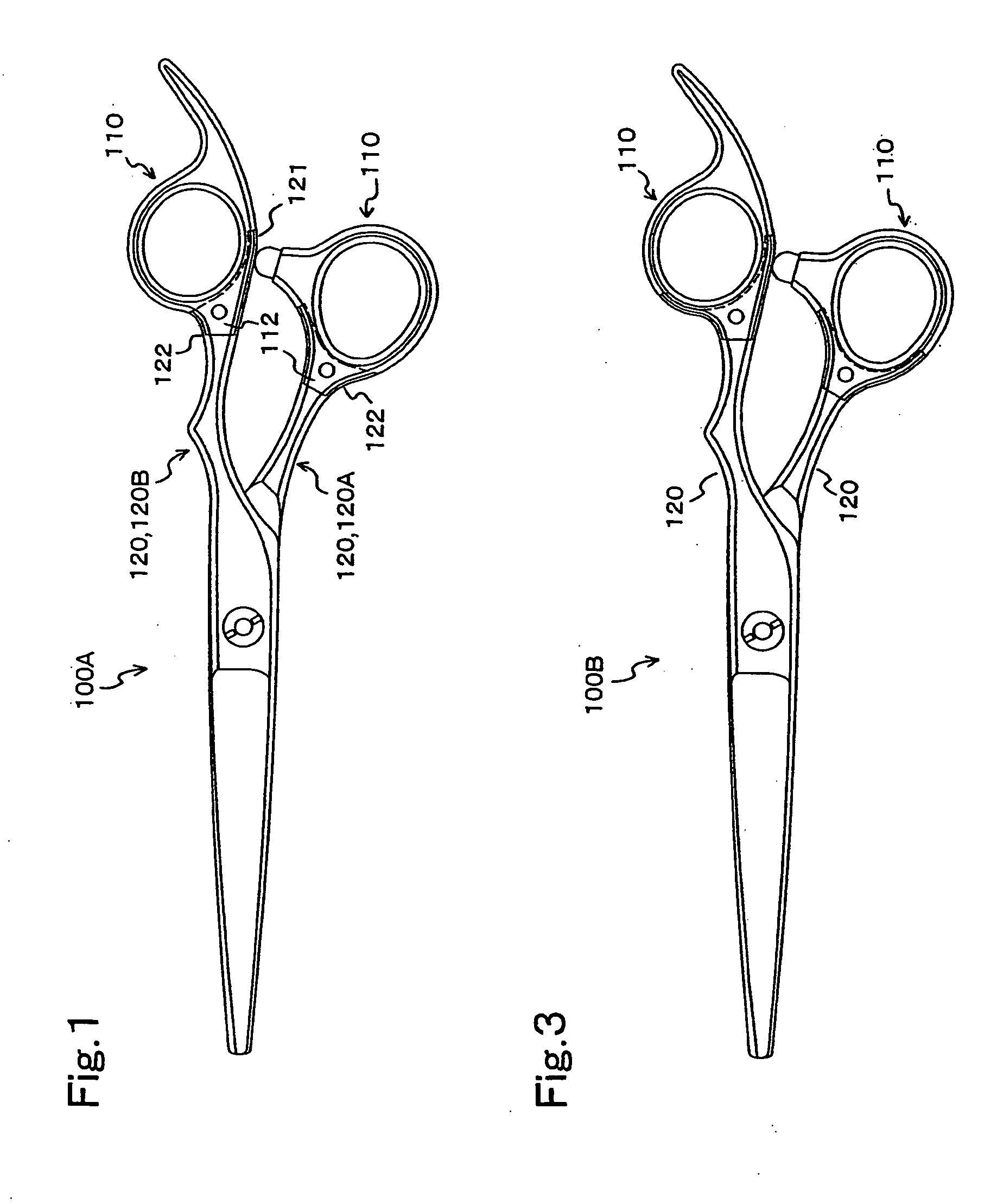 Hair dressing scissors