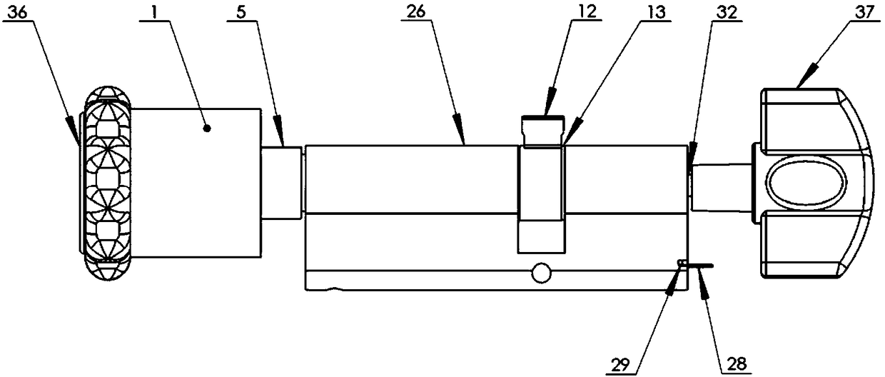 Dual clutch lock cylinder device