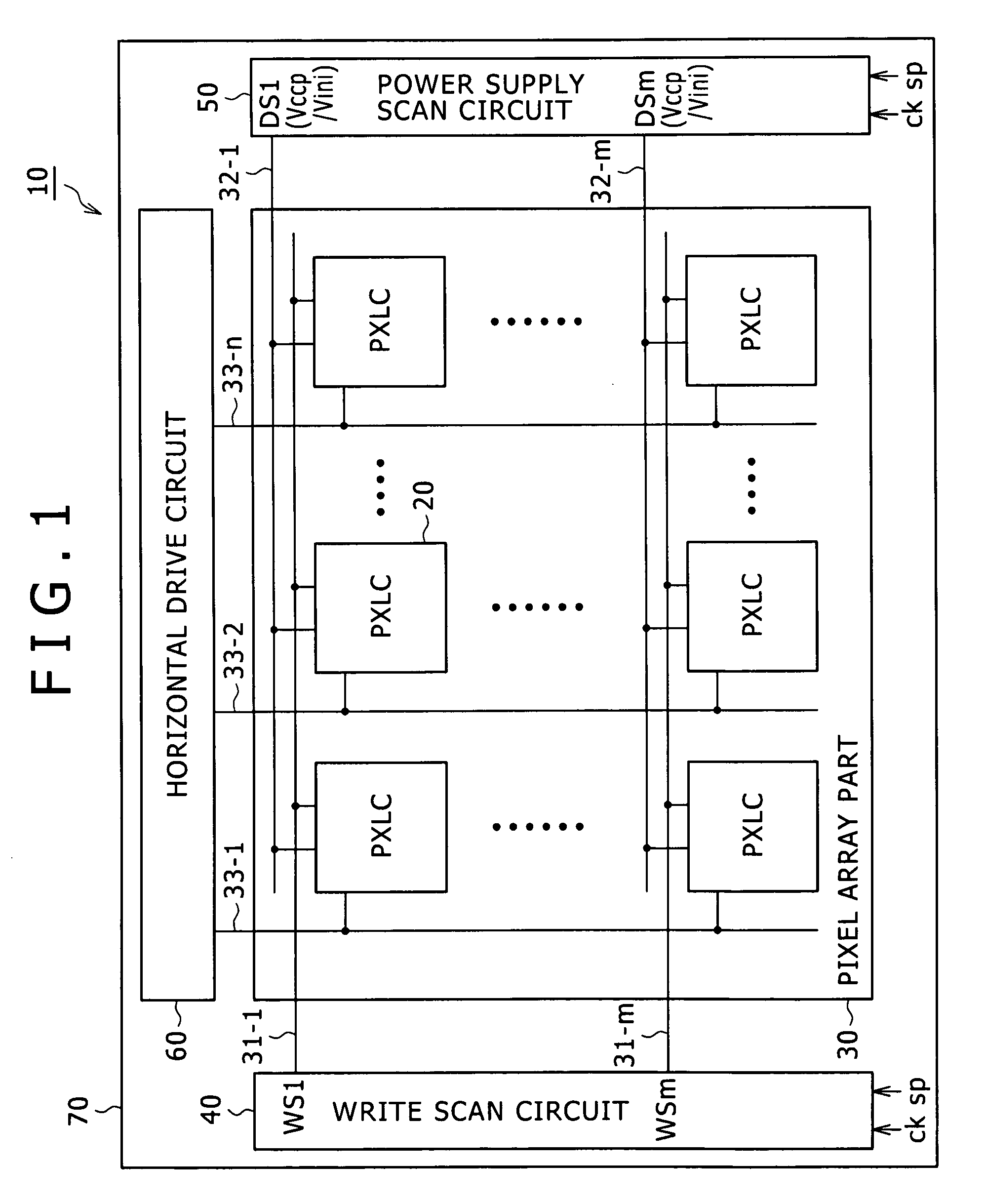 Display, method for driving display, and electronic apparatus