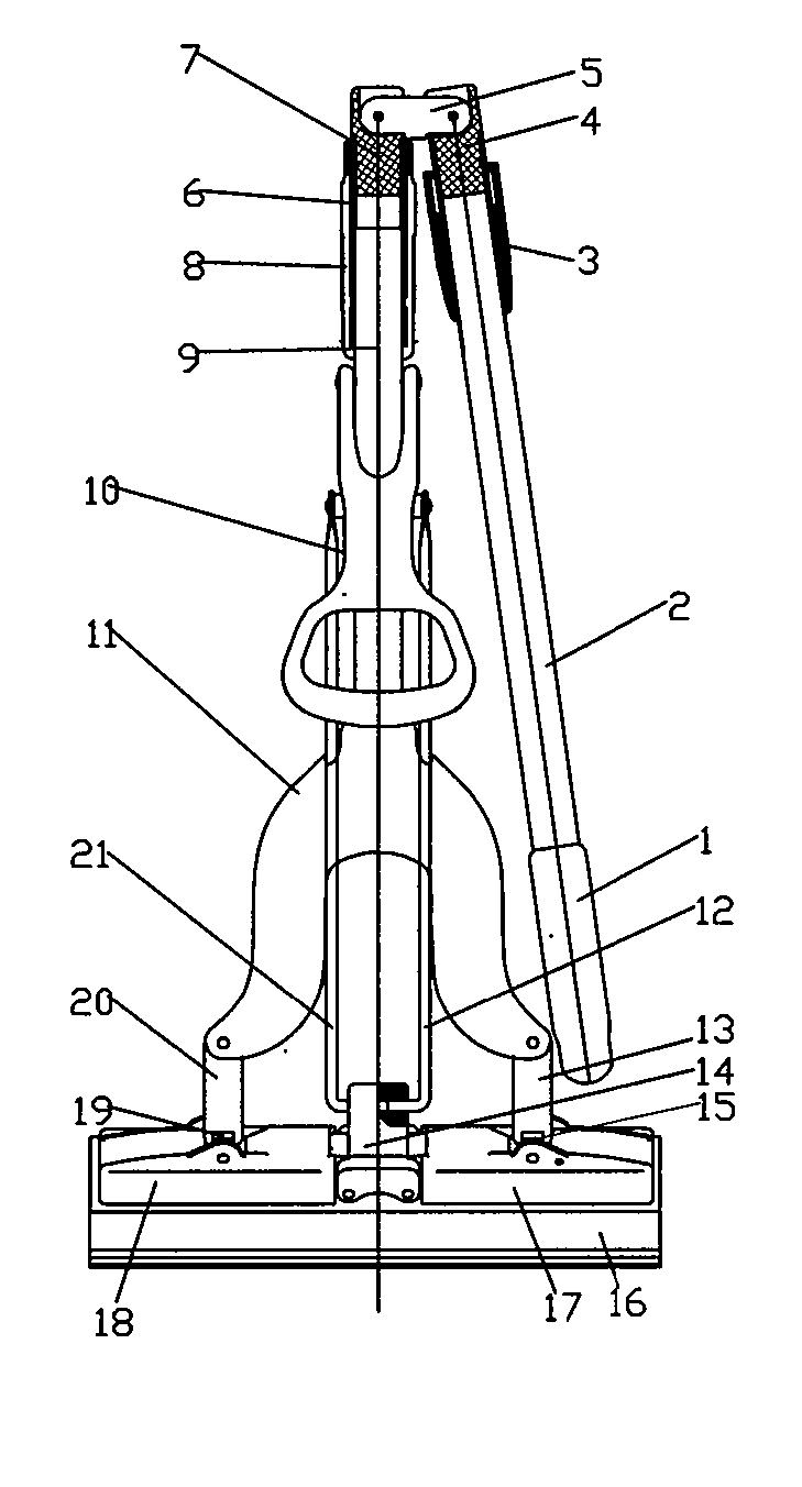 Mop with Foldaway Rod