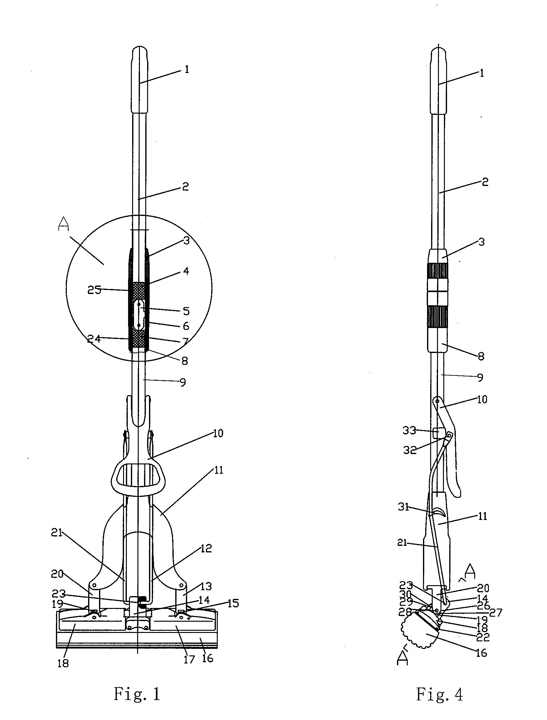 Mop with Foldaway Rod