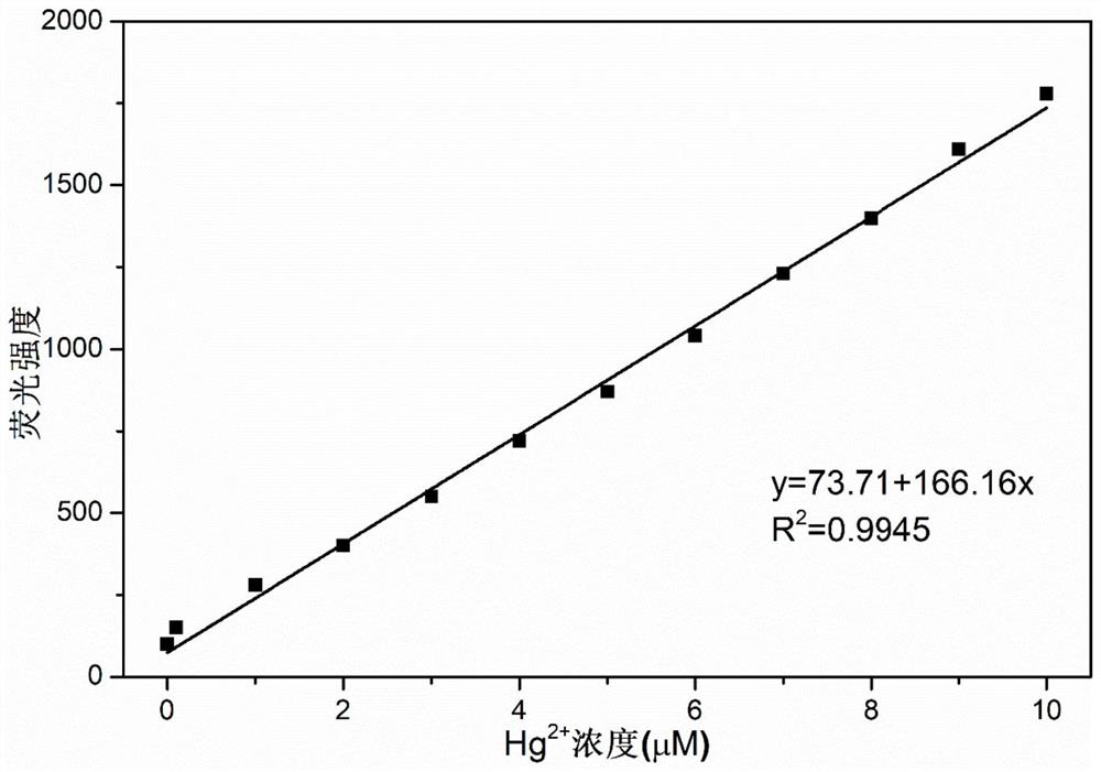 Outdoor water source heavy metal detection polymer preparation and preparation method thereof