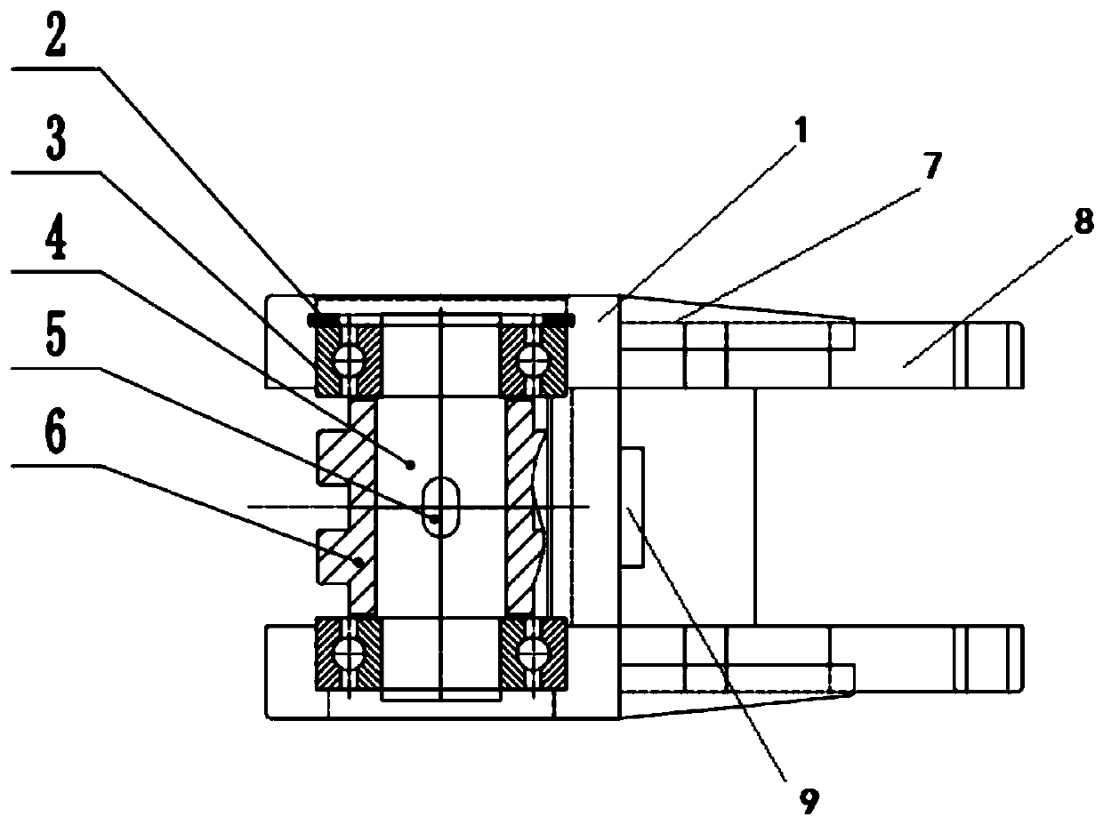 Swivel head for chain conveying equipment