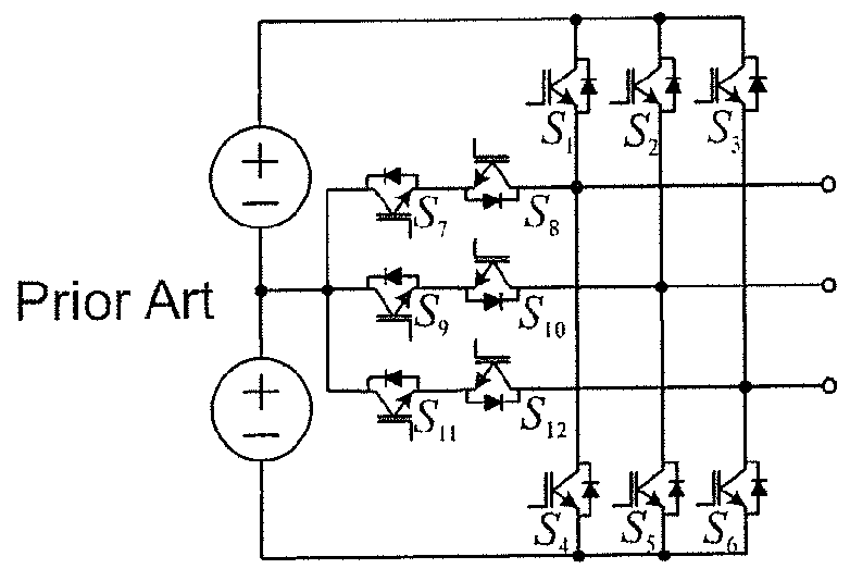 Method and apparatus for producing three-phase current