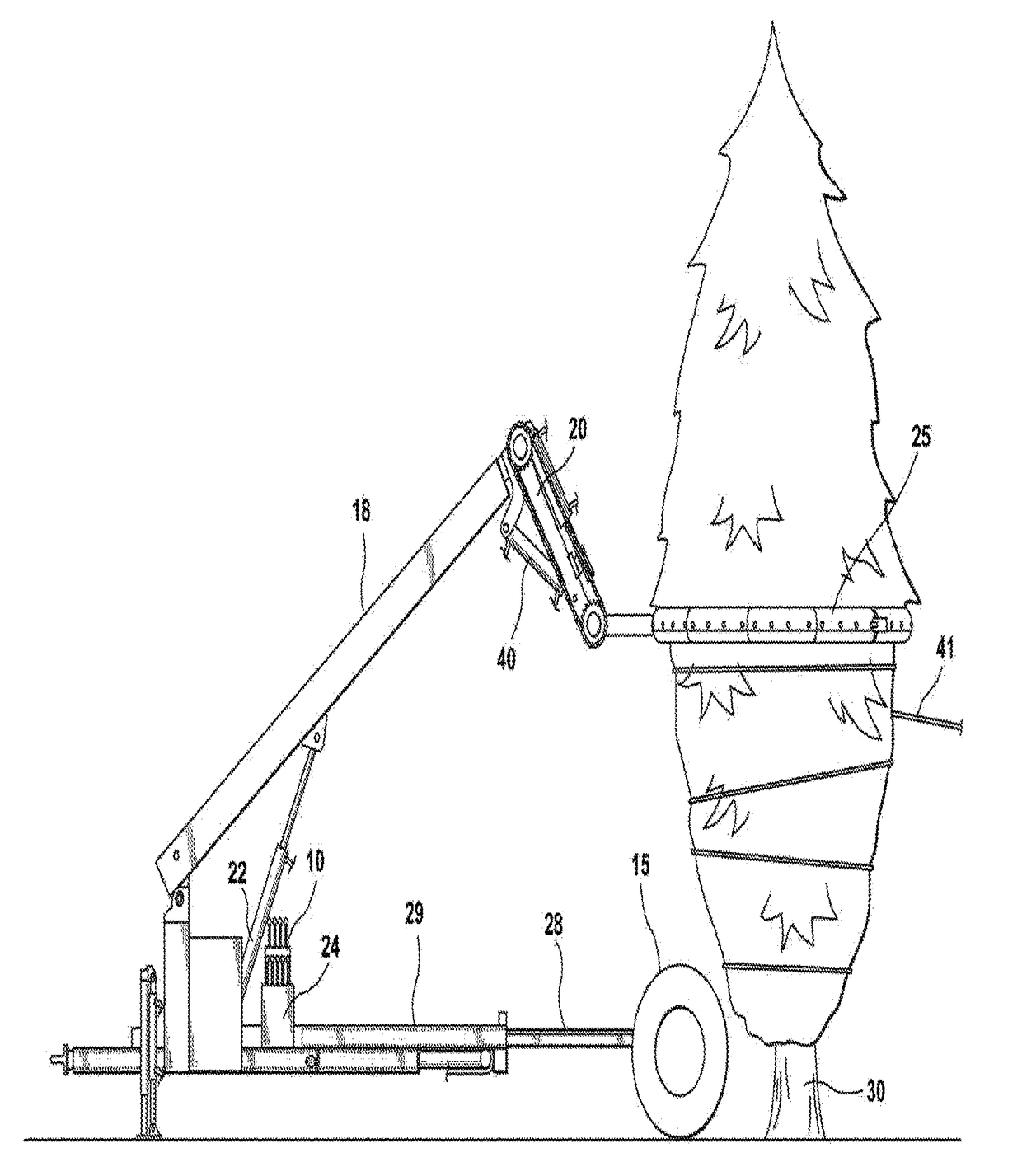 Compression ring for tying tree branches