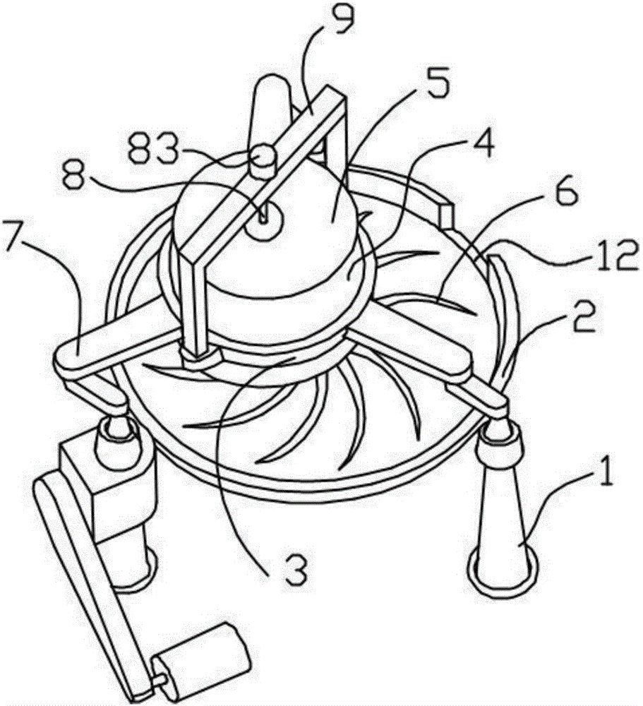 Material discharging device used for tea rolling machine