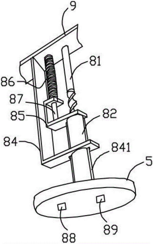 Material discharging device used for tea rolling machine