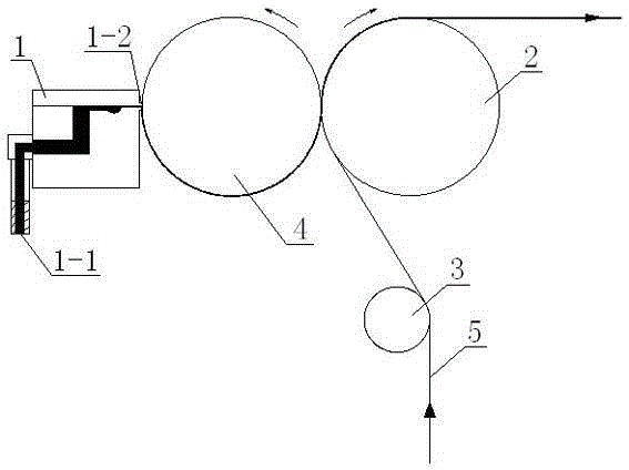 Positioning glue spreading device