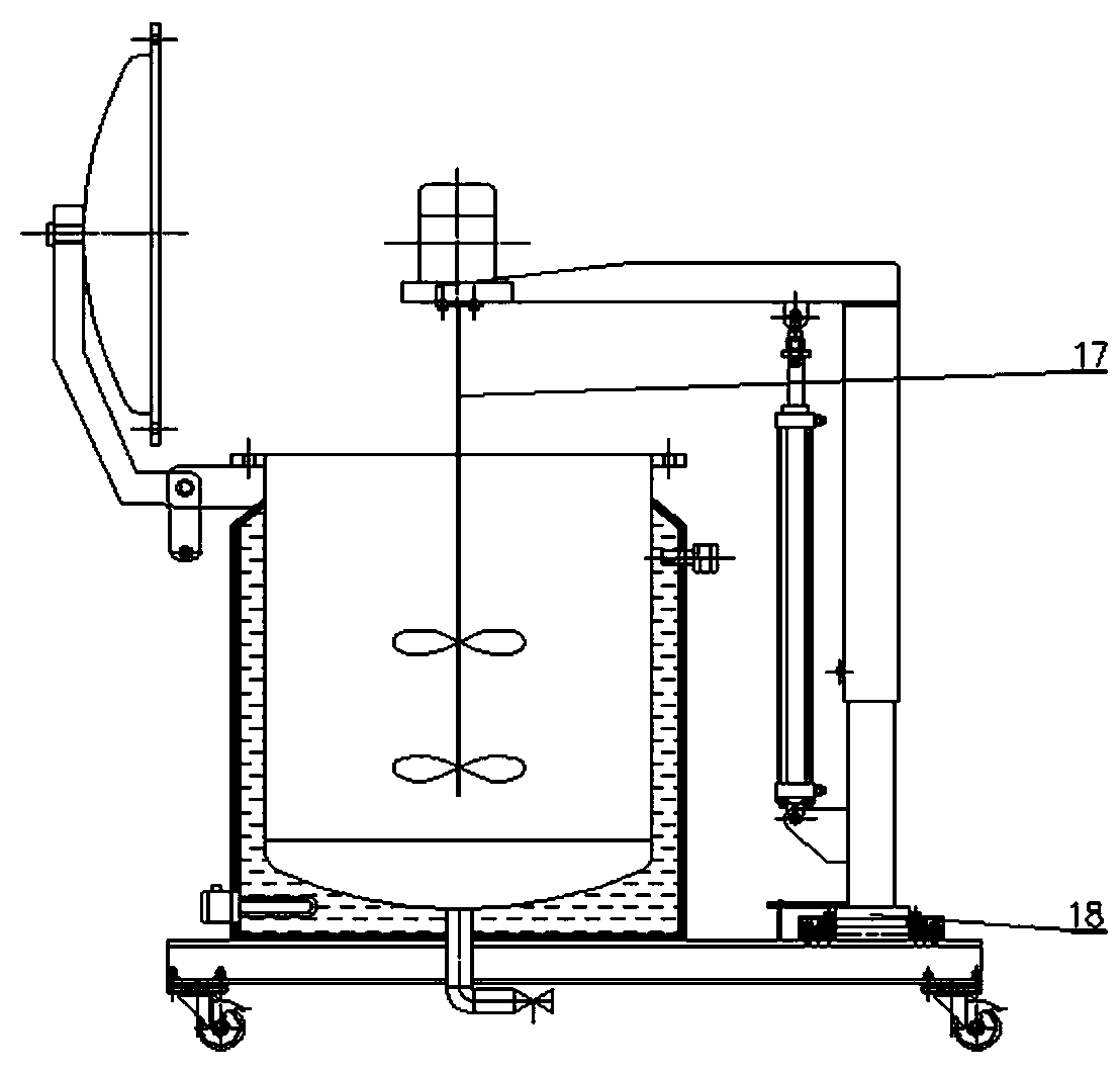 Conveying device for high-viscosity material low in flowing property and application method