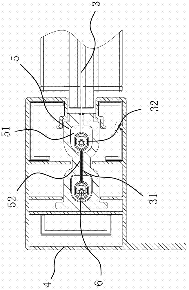 Wind resisting double-track curtain