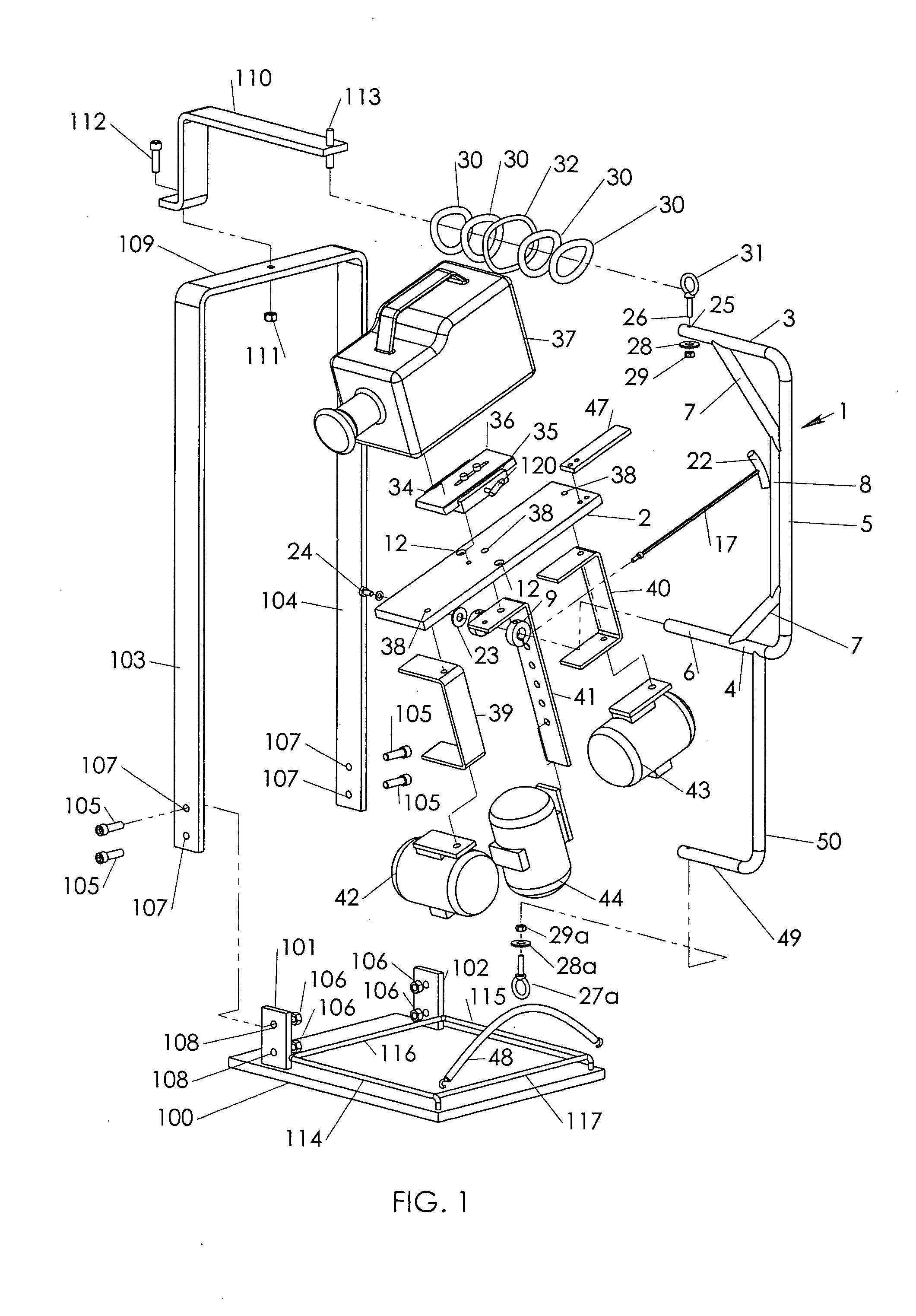 Frame assembly for supporting a camera