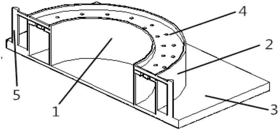 Manufacturing mould for annular shearing test sample