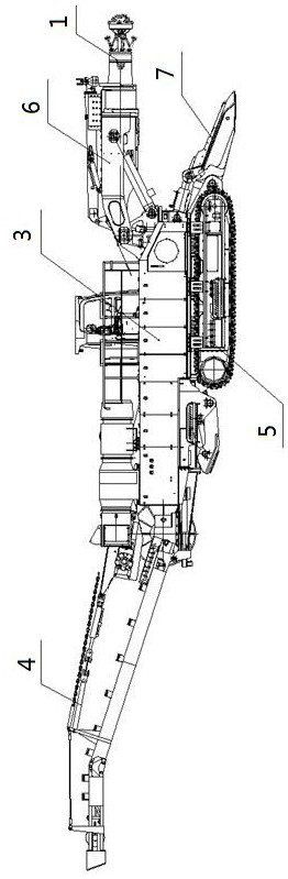 A cantilever boring machine and its construction method