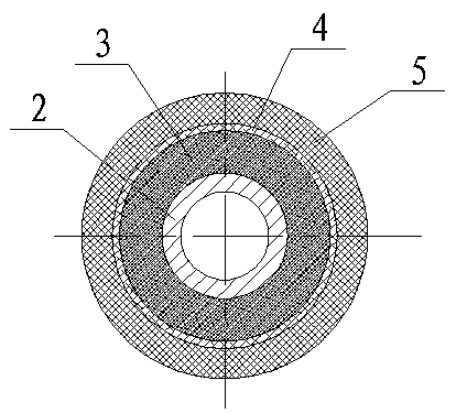 Heat preservation pipe and combination method for combining foamed polyurethane spraying with outer protective pipe winding