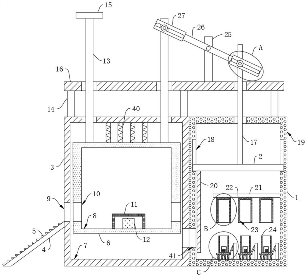 An automatic closed continuous mousetrap