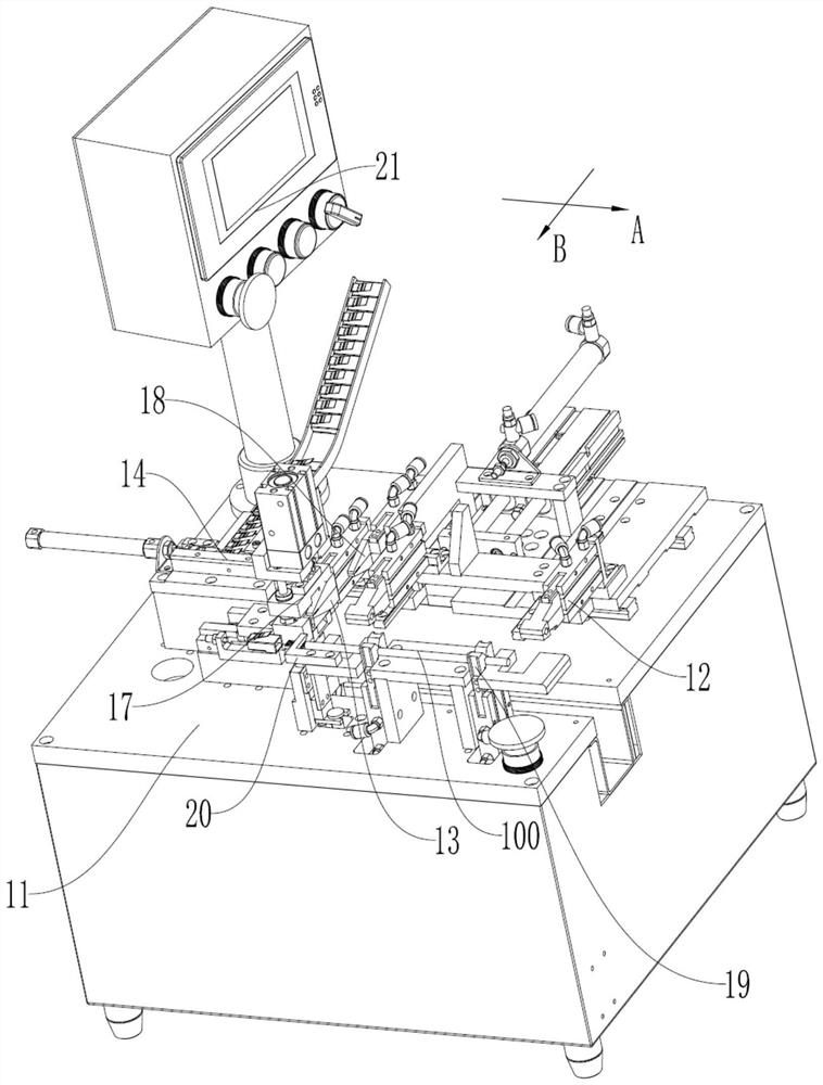 A network cable plug assembly machine