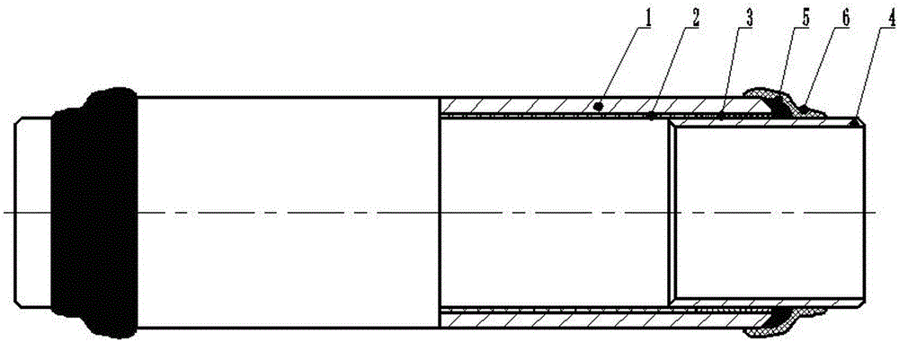 Method for manufacturing lining plastic pipe by using welded connection