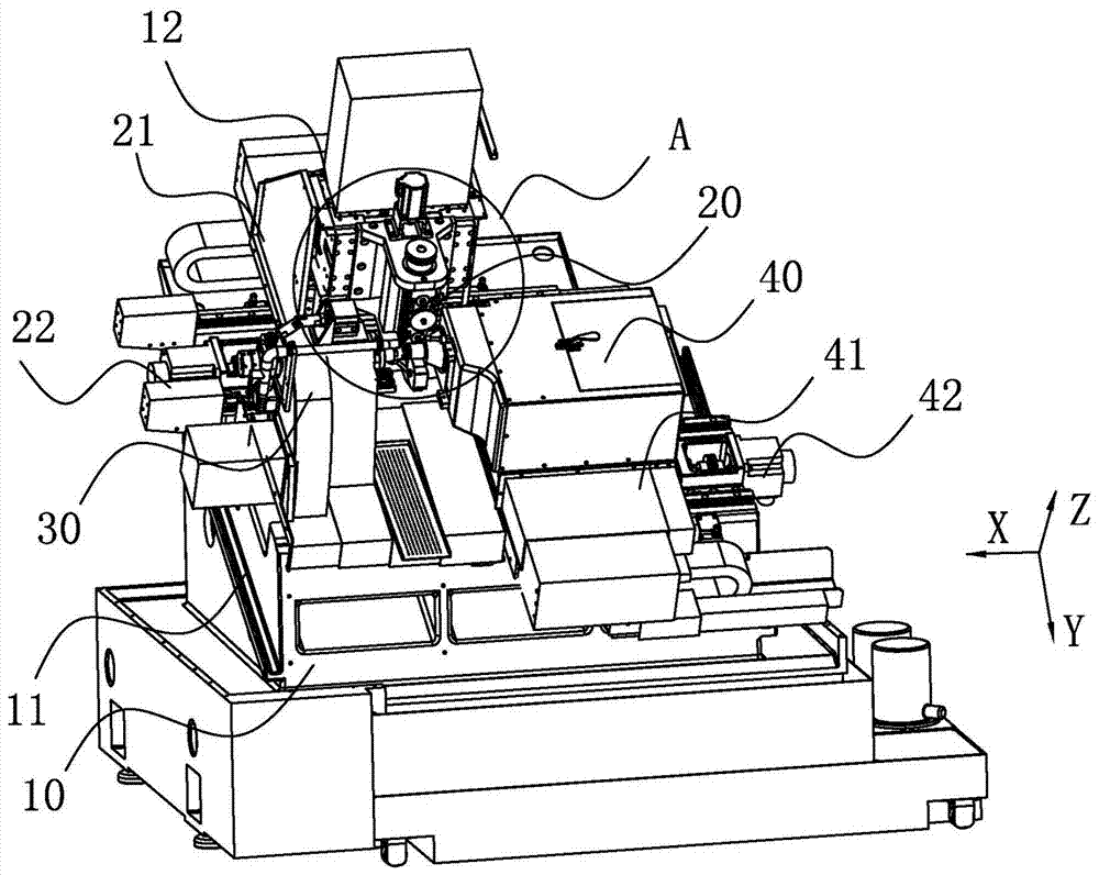 A double-spindle turning-milling compound machine tool with inclined bed