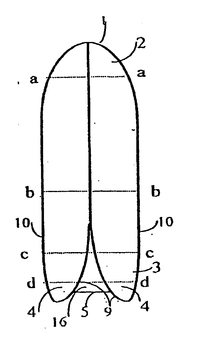 Swallow tailed boat hull