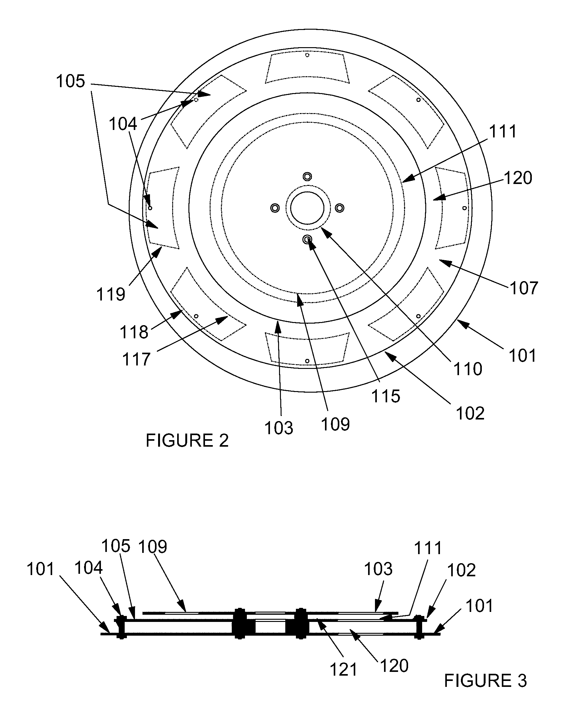 Stacked microstrip patches