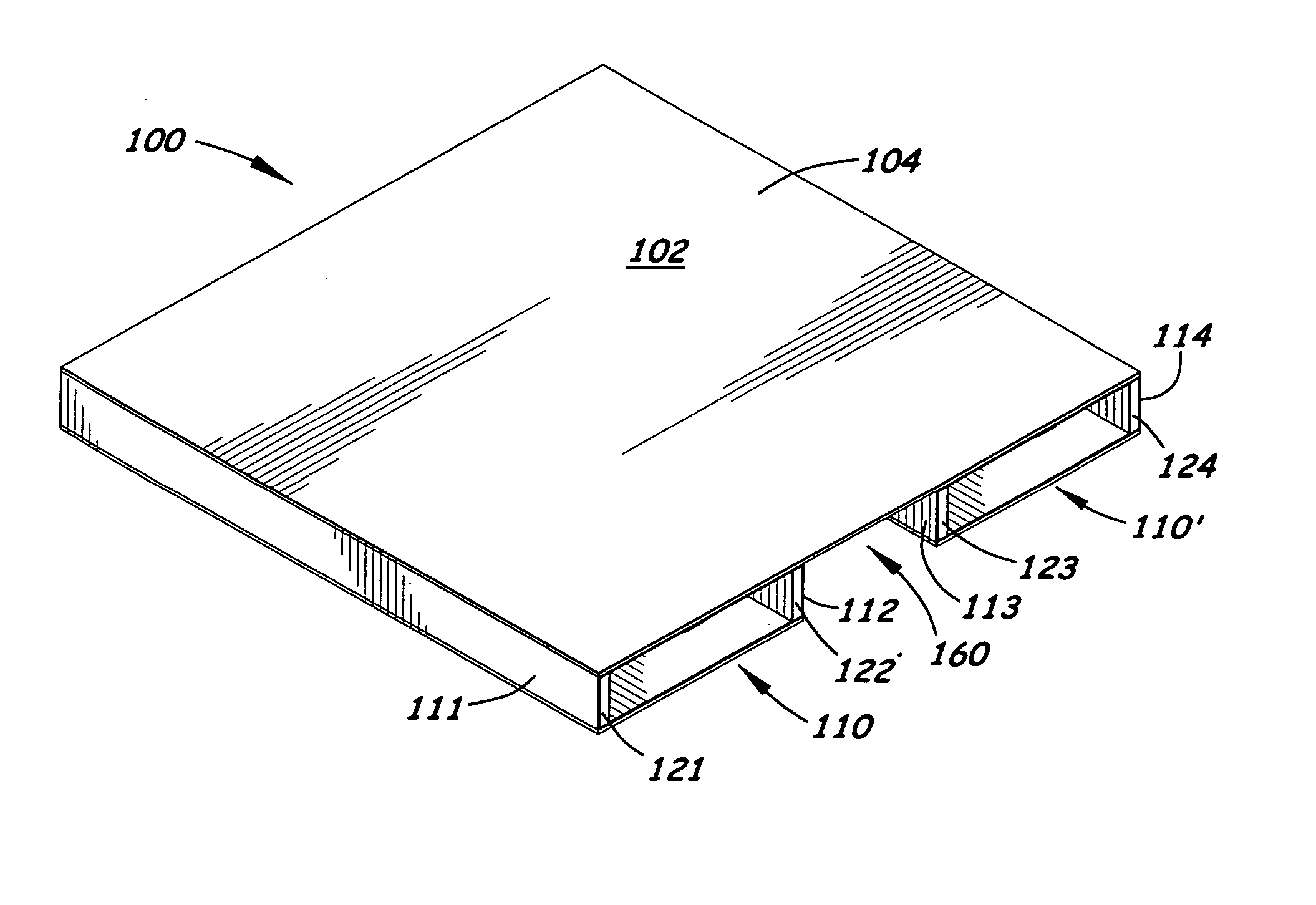 Pallet having corrugated components and modular method of making same