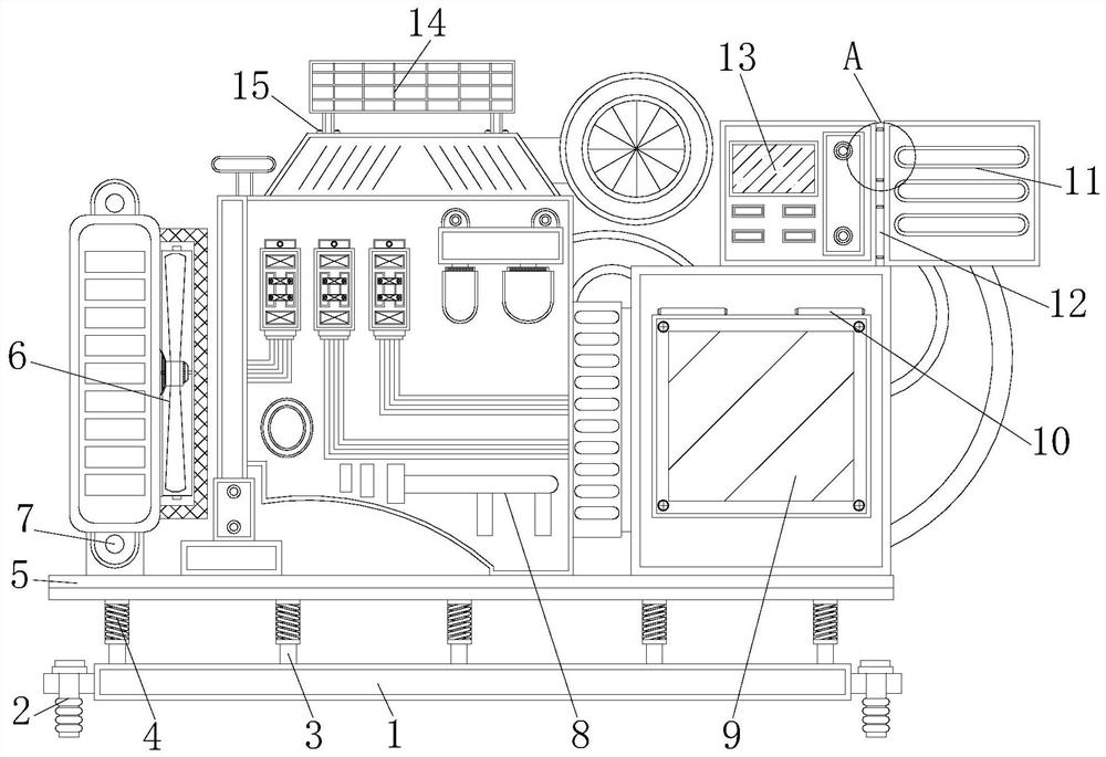 Multi-rotating-shaft energy-saving motor generator set