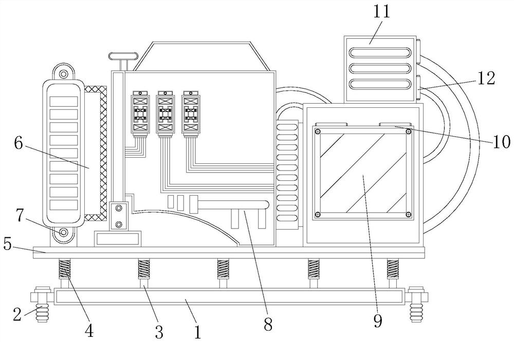 Multi-rotating-shaft energy-saving motor generator set