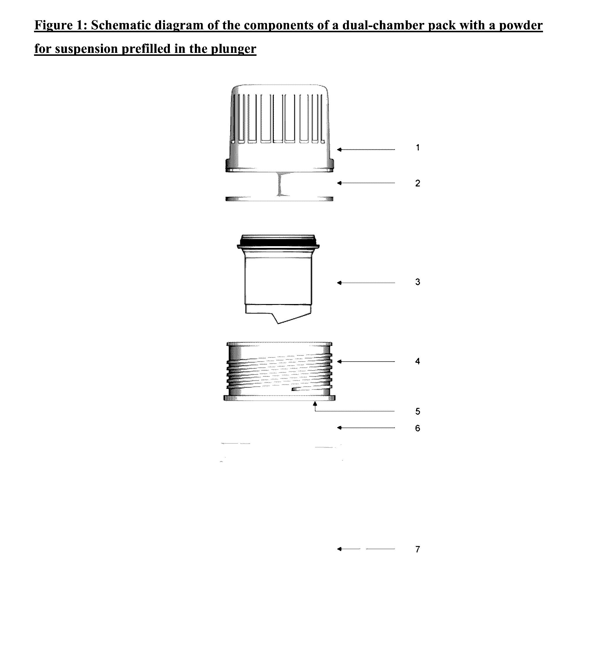 Dual-chamber pack for extended release suspension compositions