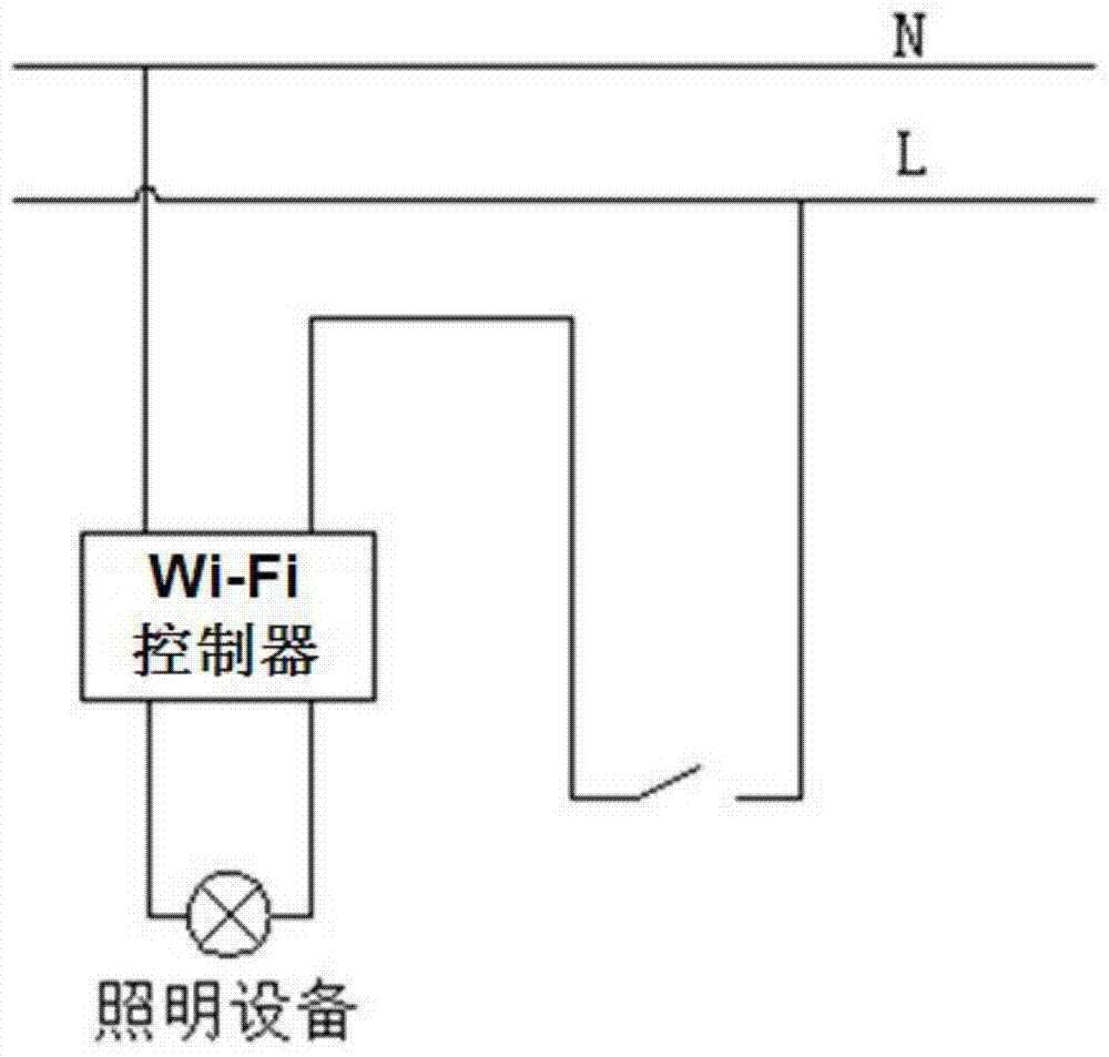 Cloud server and physical switch combination based remote lighting control system