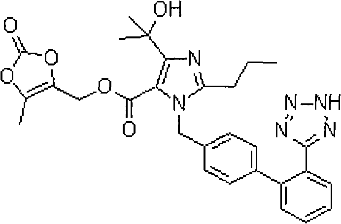 Stable olmesartan medoxomil solid preparation