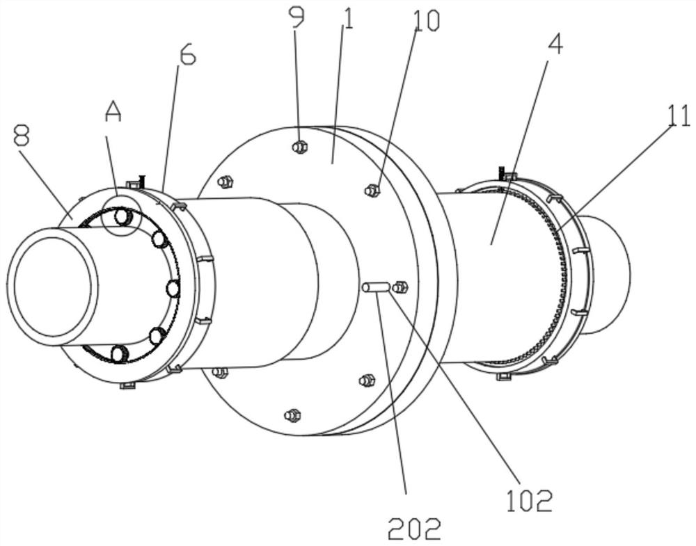 Low-temperature-resistant stainless steel flange and punching machining die thereof