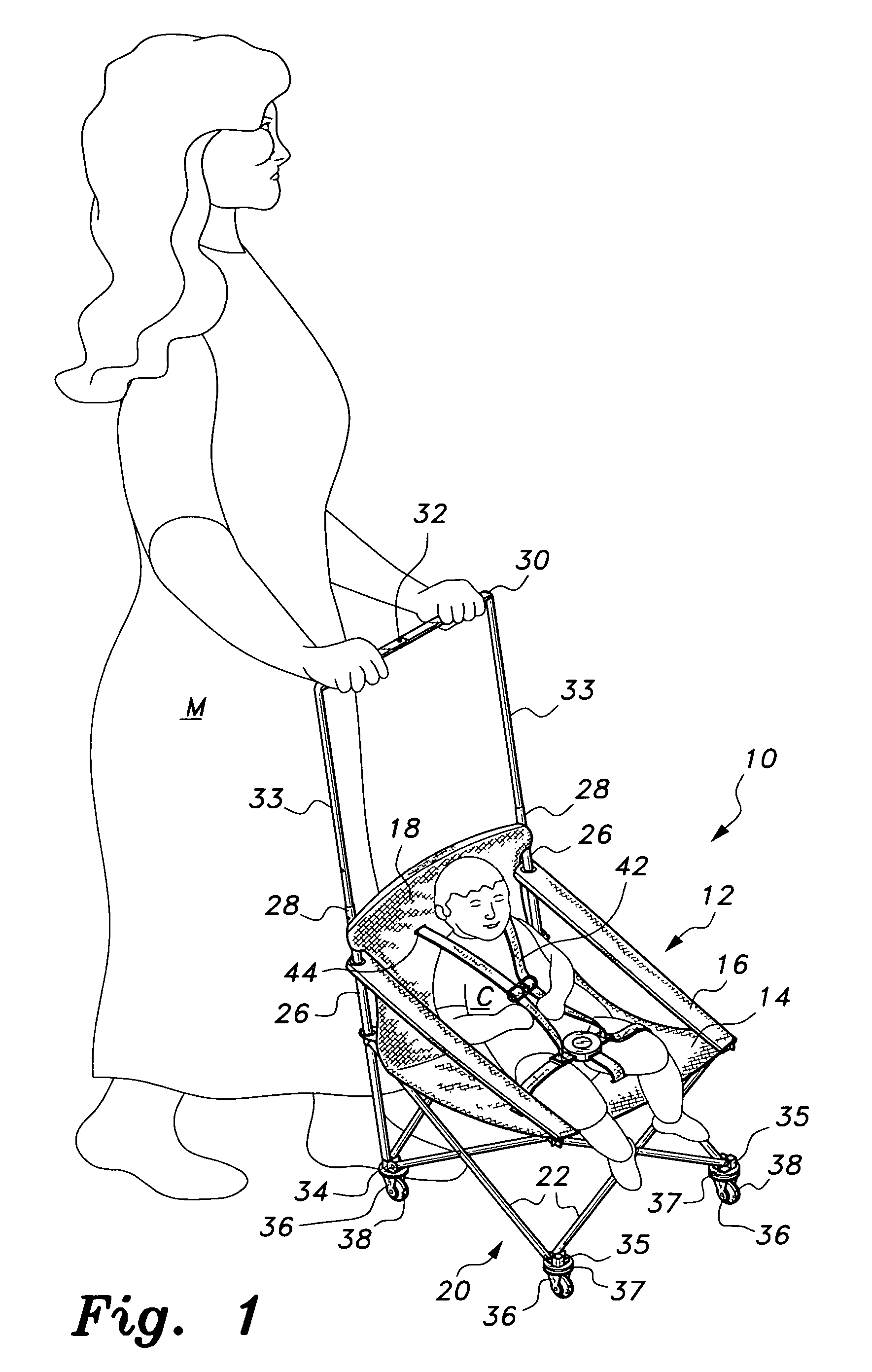 Collapsible stroller