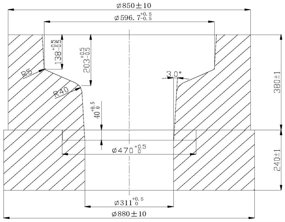 Machining method of GH4169 disc and shaft integrated forged piece