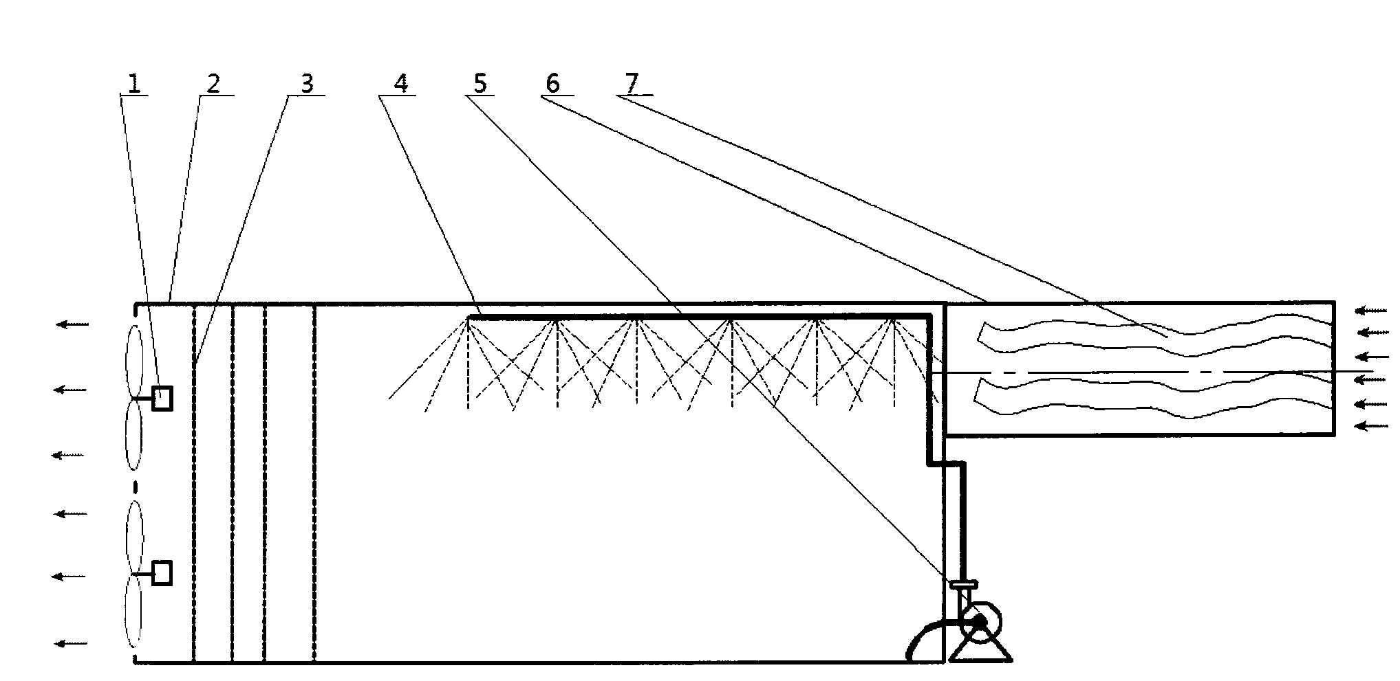 Spray-type haze-dust air purifier