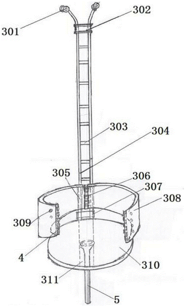 Held type power seat mobility aid capable of rising, falling and rotating