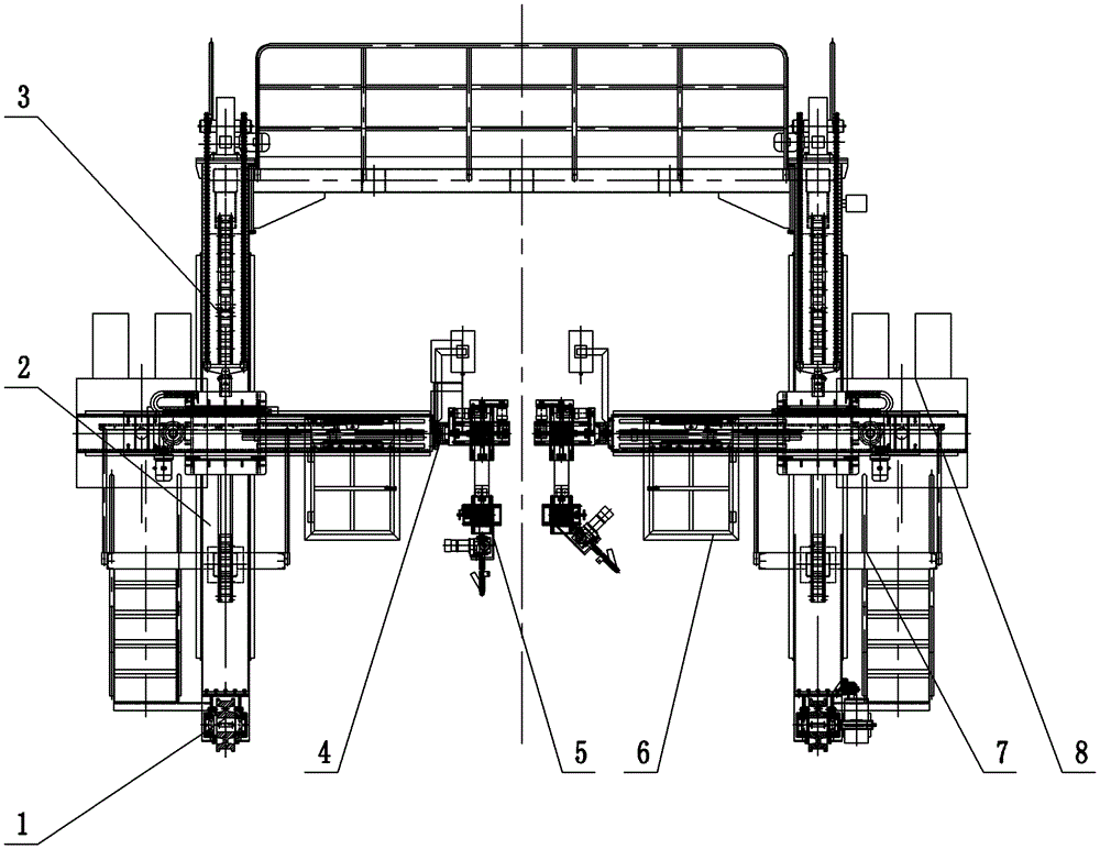 Rod piece welding machine