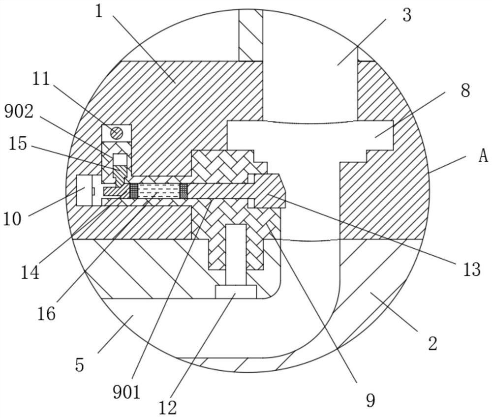 Hydraulic rotary joint for excavator rotation