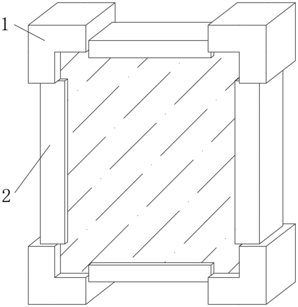 Glass clamping device for building decoration