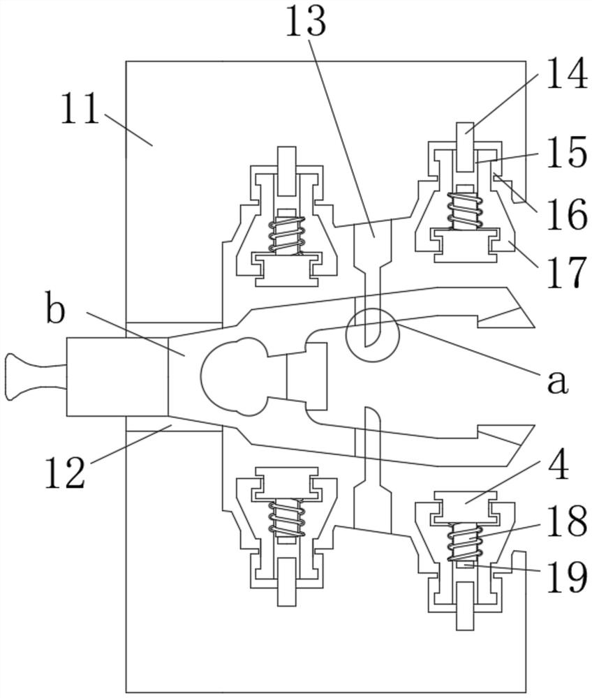 Glass clamping device for building decoration