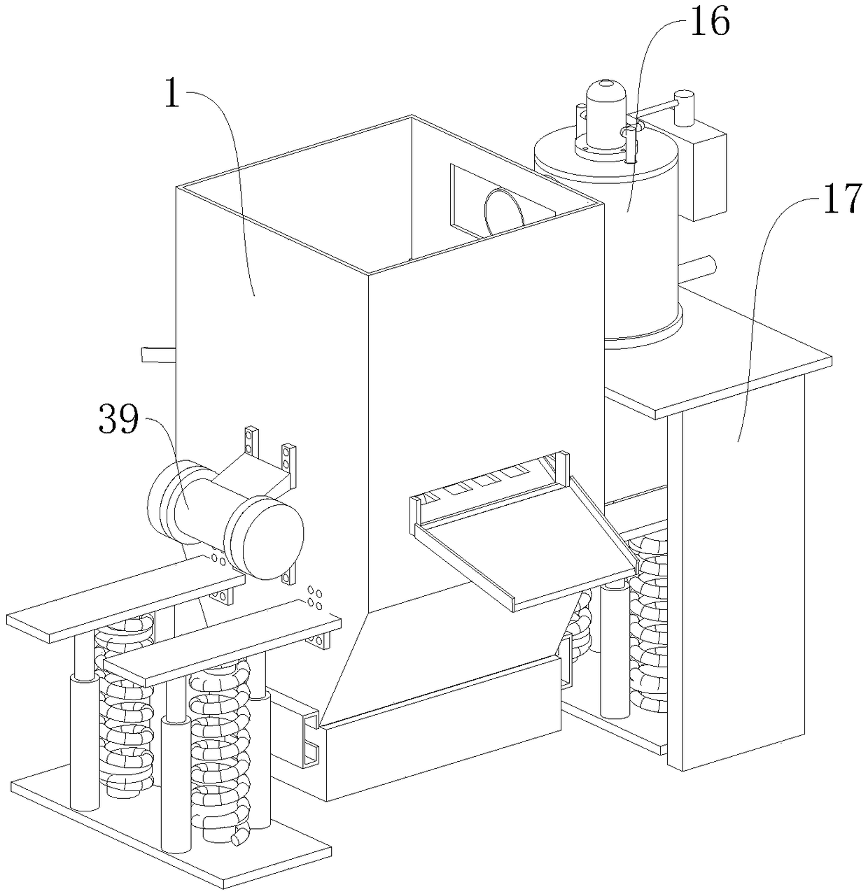 Environment-friendly ore mixture feeding device