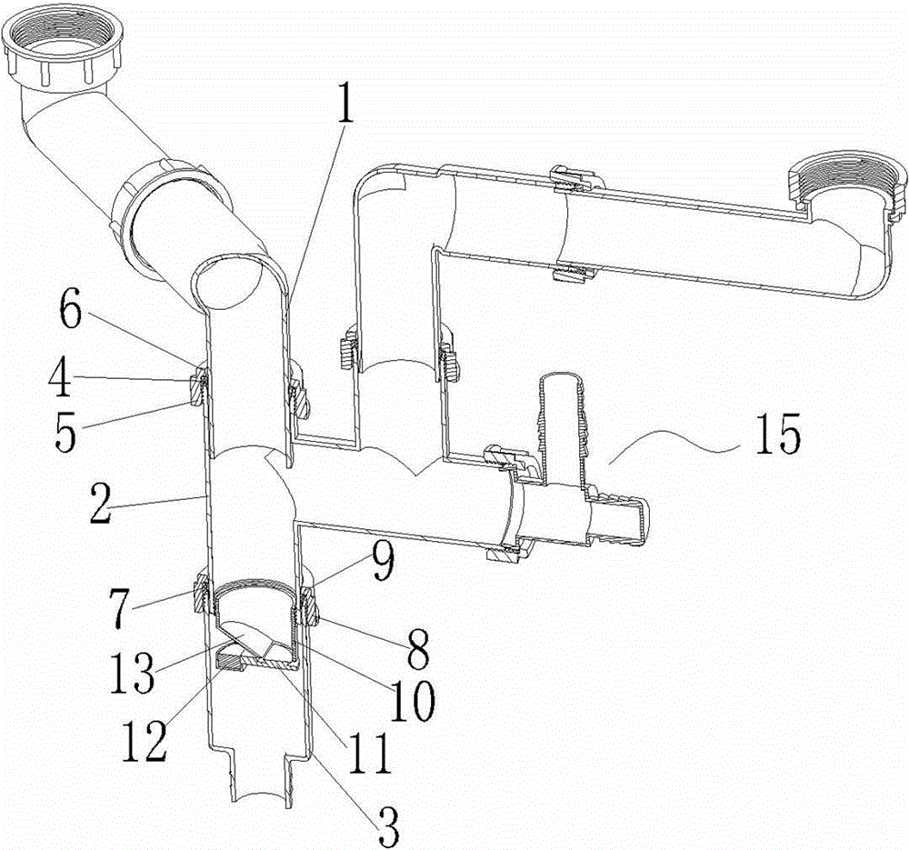 Novel downspout fitting