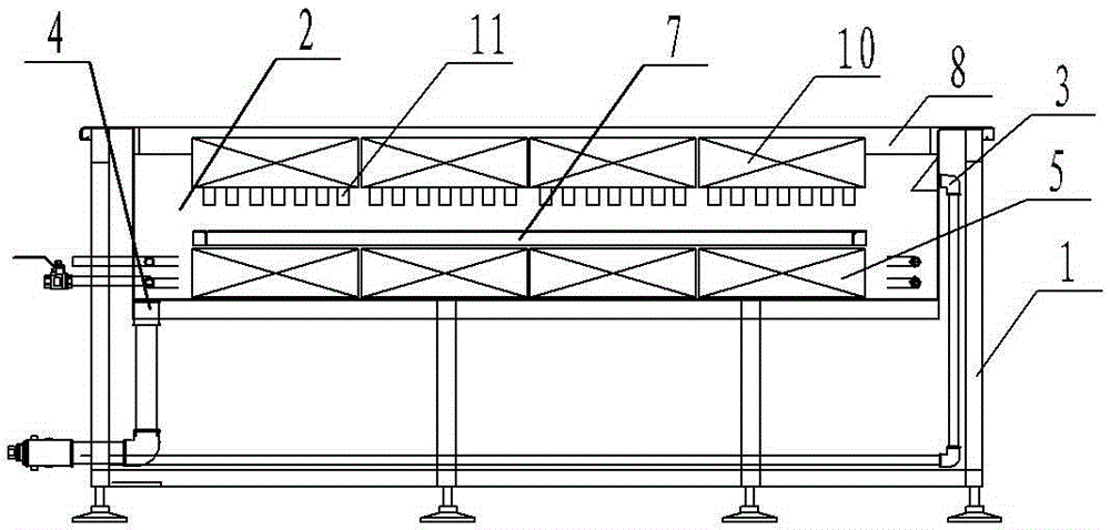 Closed type ultrasonic cleaning machine structure