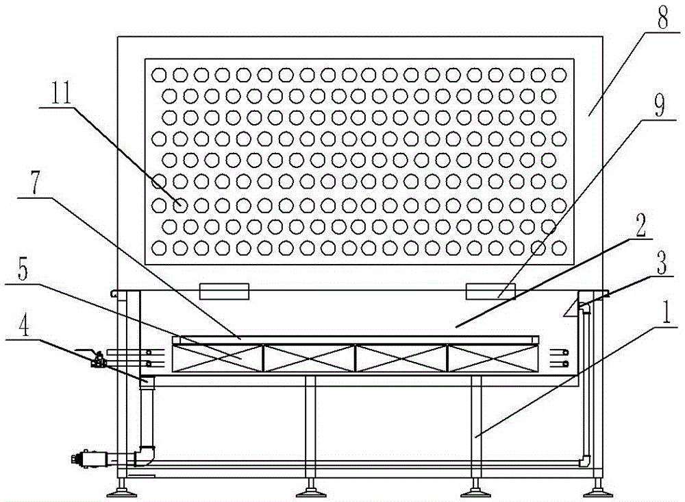 Closed type ultrasonic cleaning machine structure