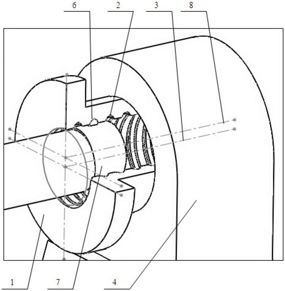 Whirlwind forming method and device for internal thread