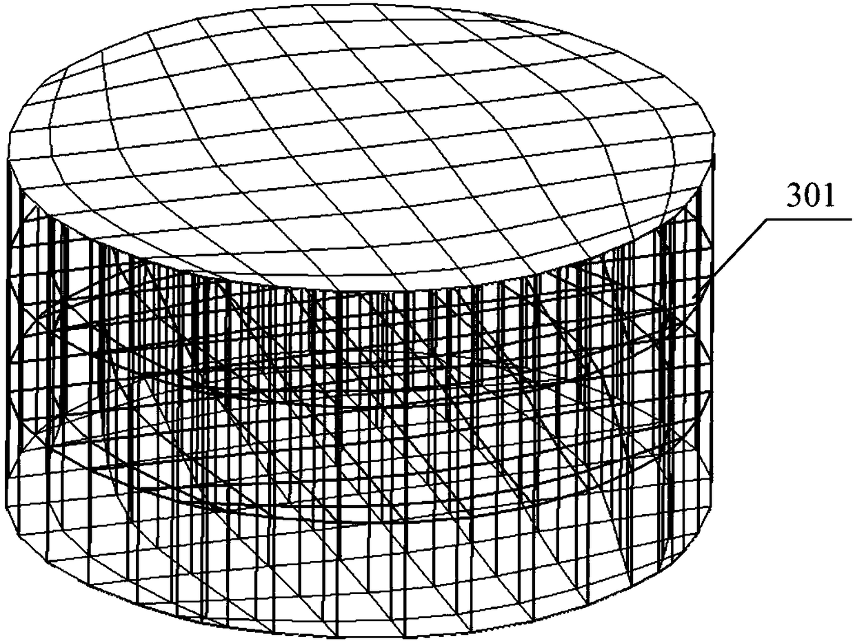 T spline surface-based porous sandwich structure and application