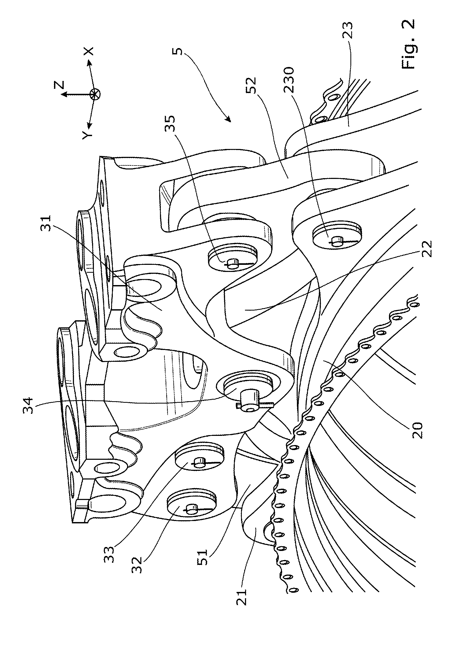 Aircraft engine attachment device, and corresponding aircraft